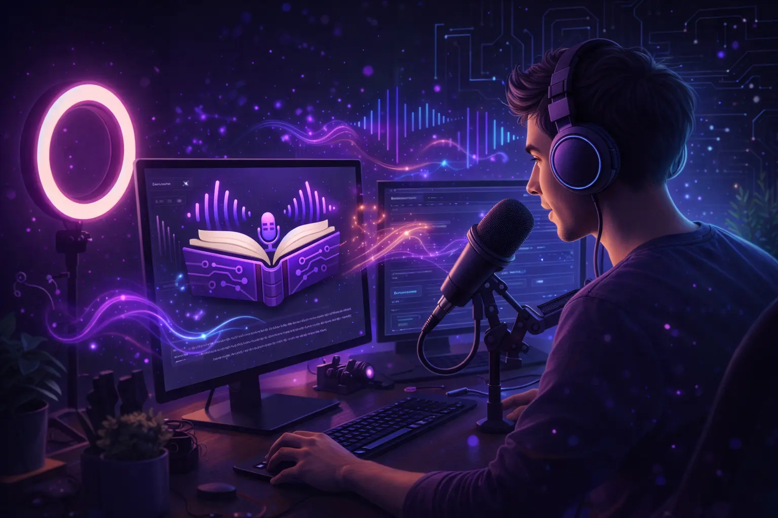 Story creation flow with AI narration setup